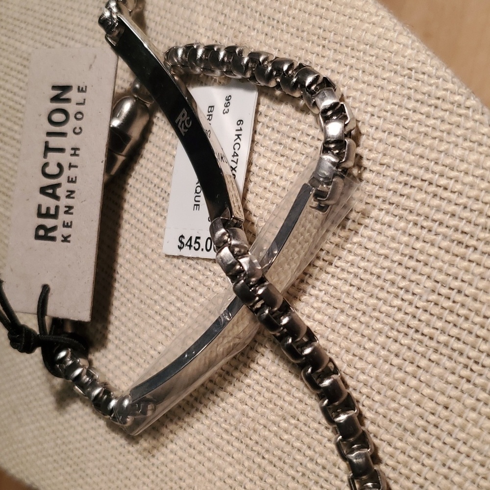 🌾SILVER TONE CHAIN LINK BRACELET - Picture 7 of 11